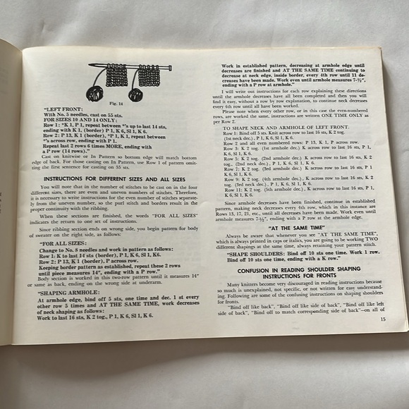 1969 The Right Way To Knit Book 2 Evelyn Stiles Stewart Knitters Make Yourself - Picture 9 of 15